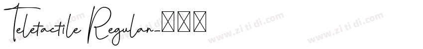 Teletactile Regular字体转换